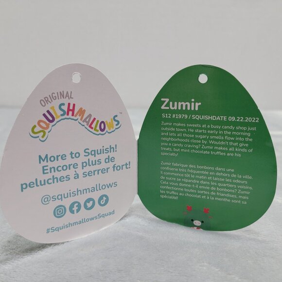 Squishmallow Zumir the Peppermint Holiday Reindeer - Picture 5 of 5